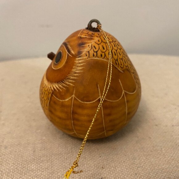 Carved Bird Gord Ornament Peru - Picture 6 of 8